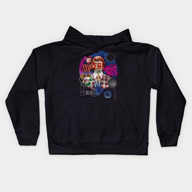 Super Machines Kids Hoodie by tomburns